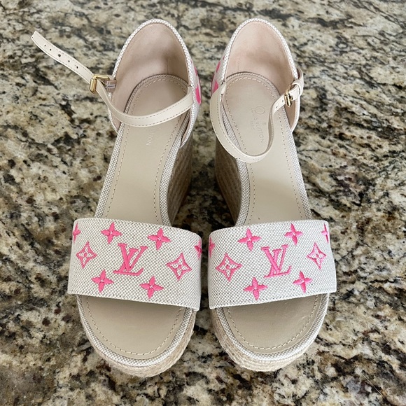 Louis Vuitton Starboard Wedge Sandals - Picture 5 of 6